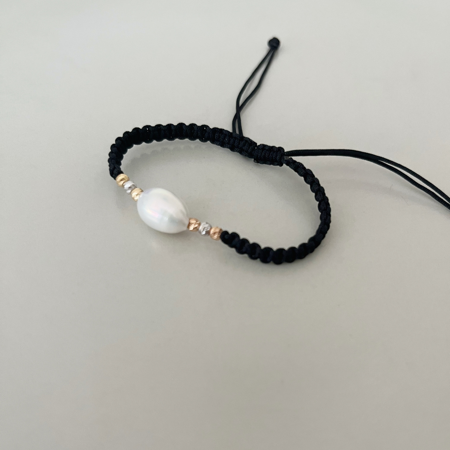 White Pearl Embellished Bracelet