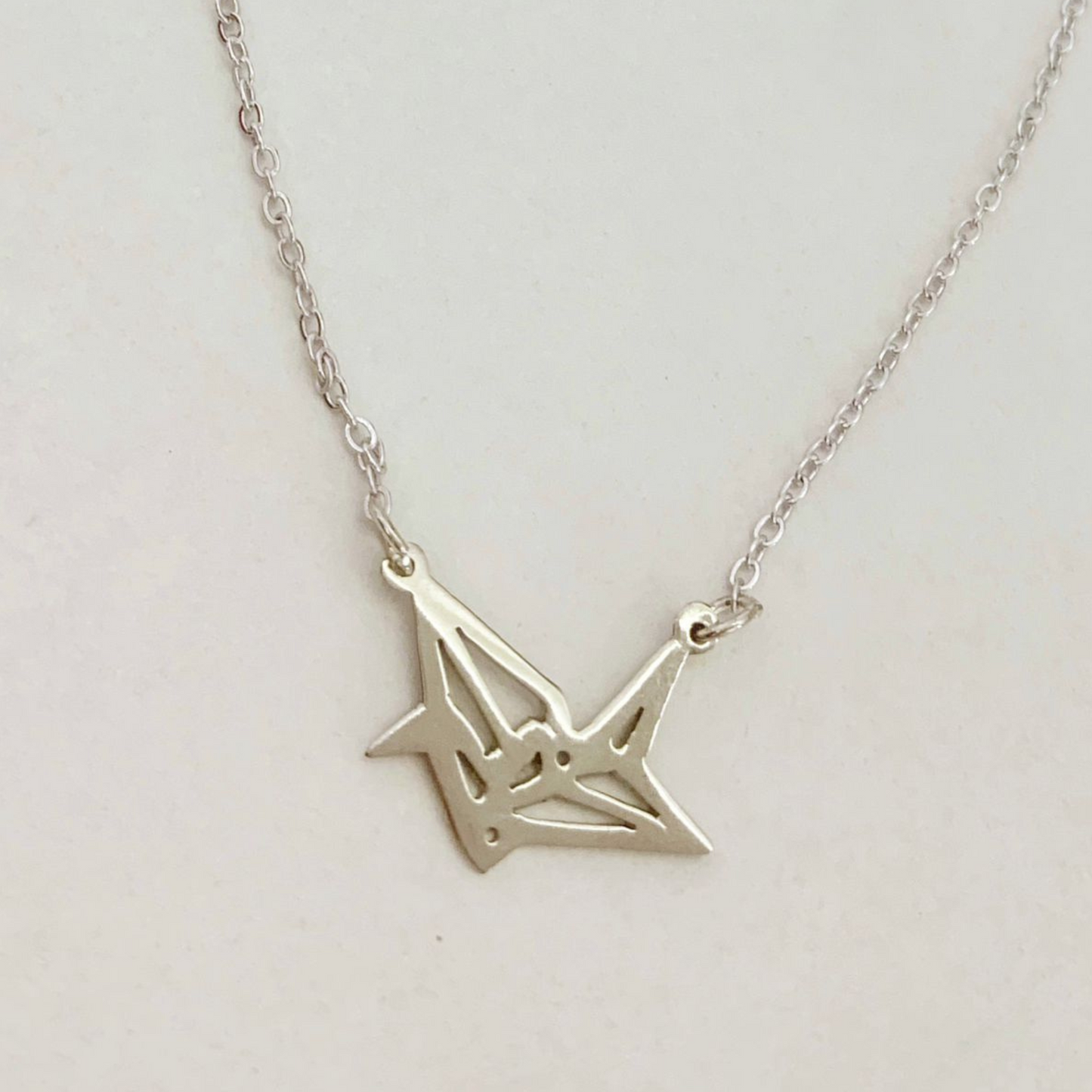 Origami Crane  Necklace
