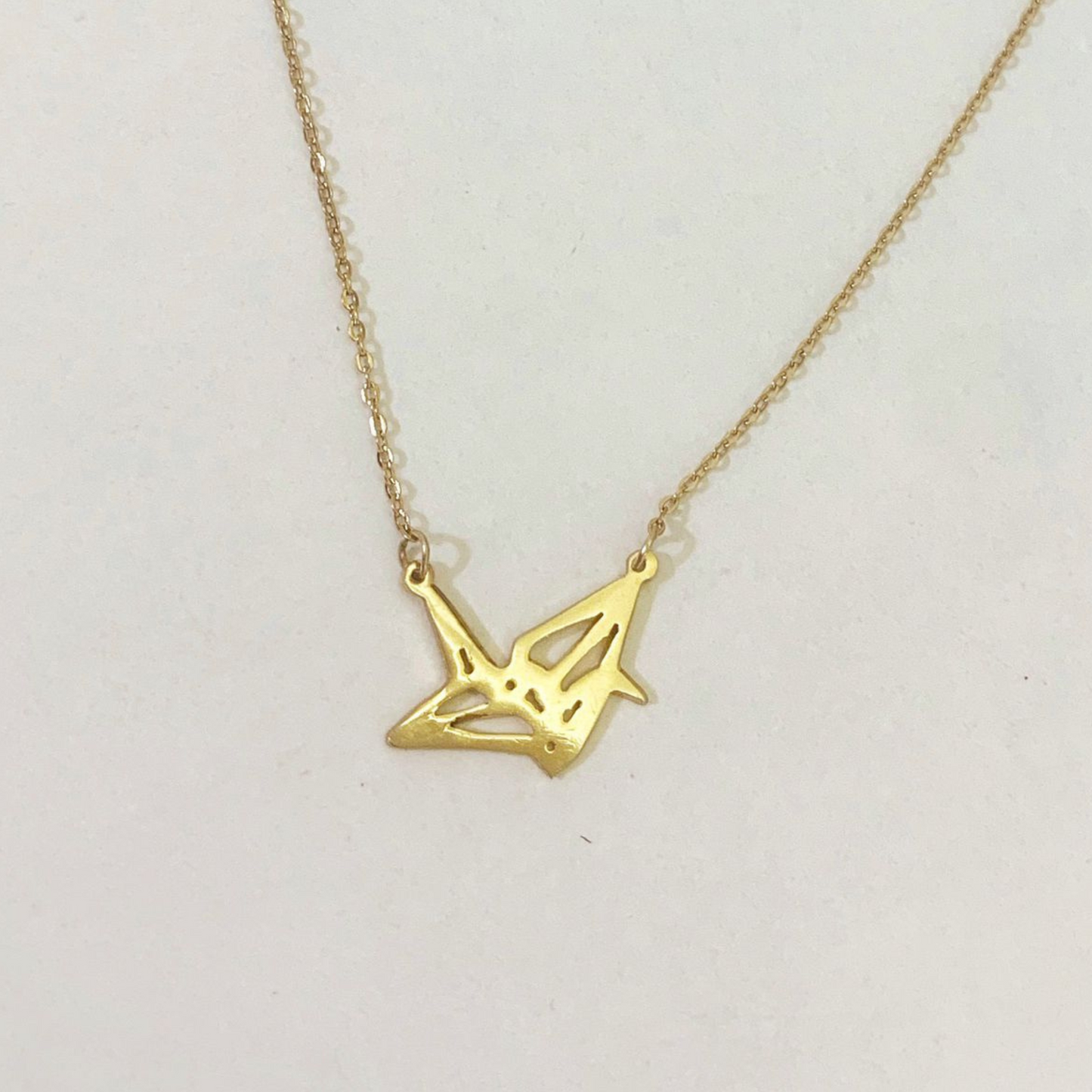 Origami Crane  Necklace