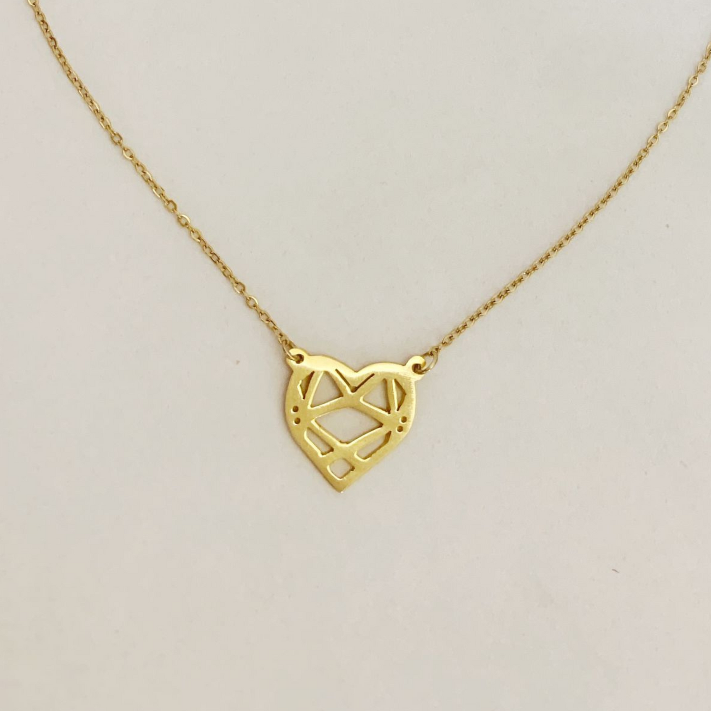 Origami Heart Necklace