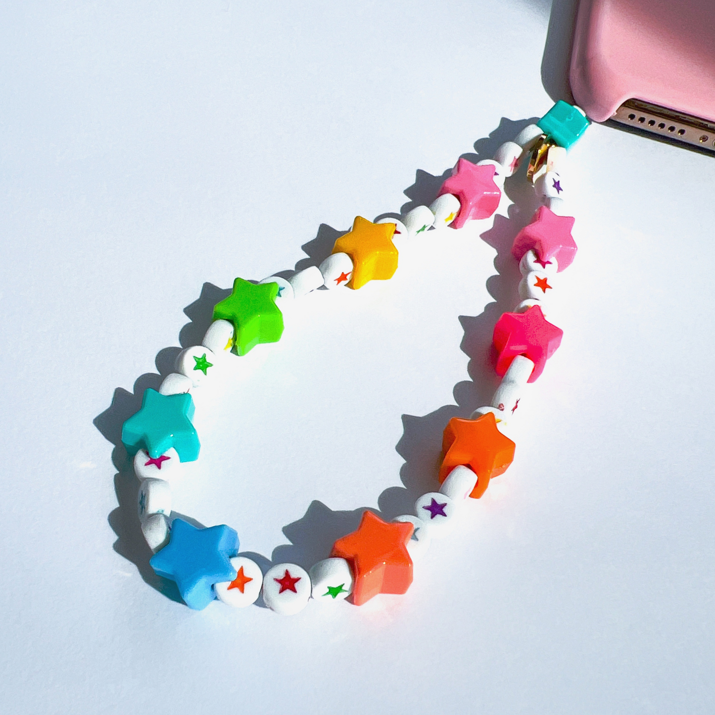 Star Charms Multicolored Phone Strap
