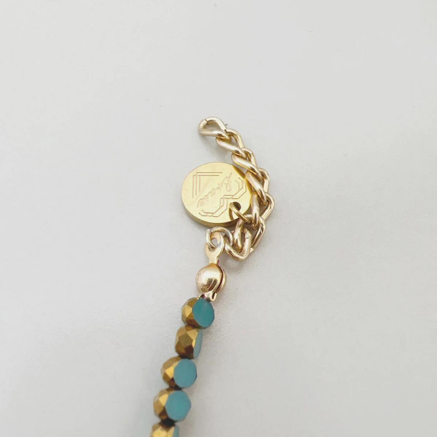 Lucky Charm Embellished Gold-plated Necklace