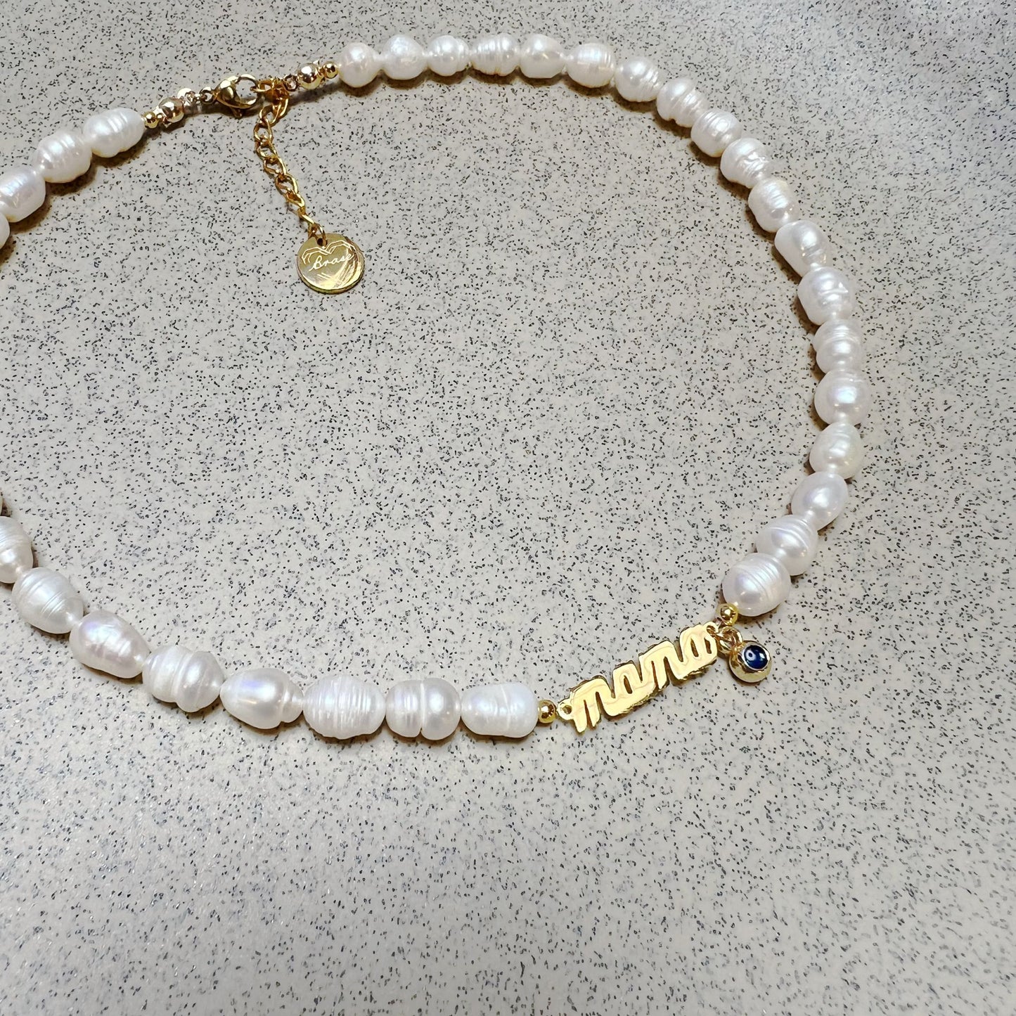 “Mama” Pearl Necklace