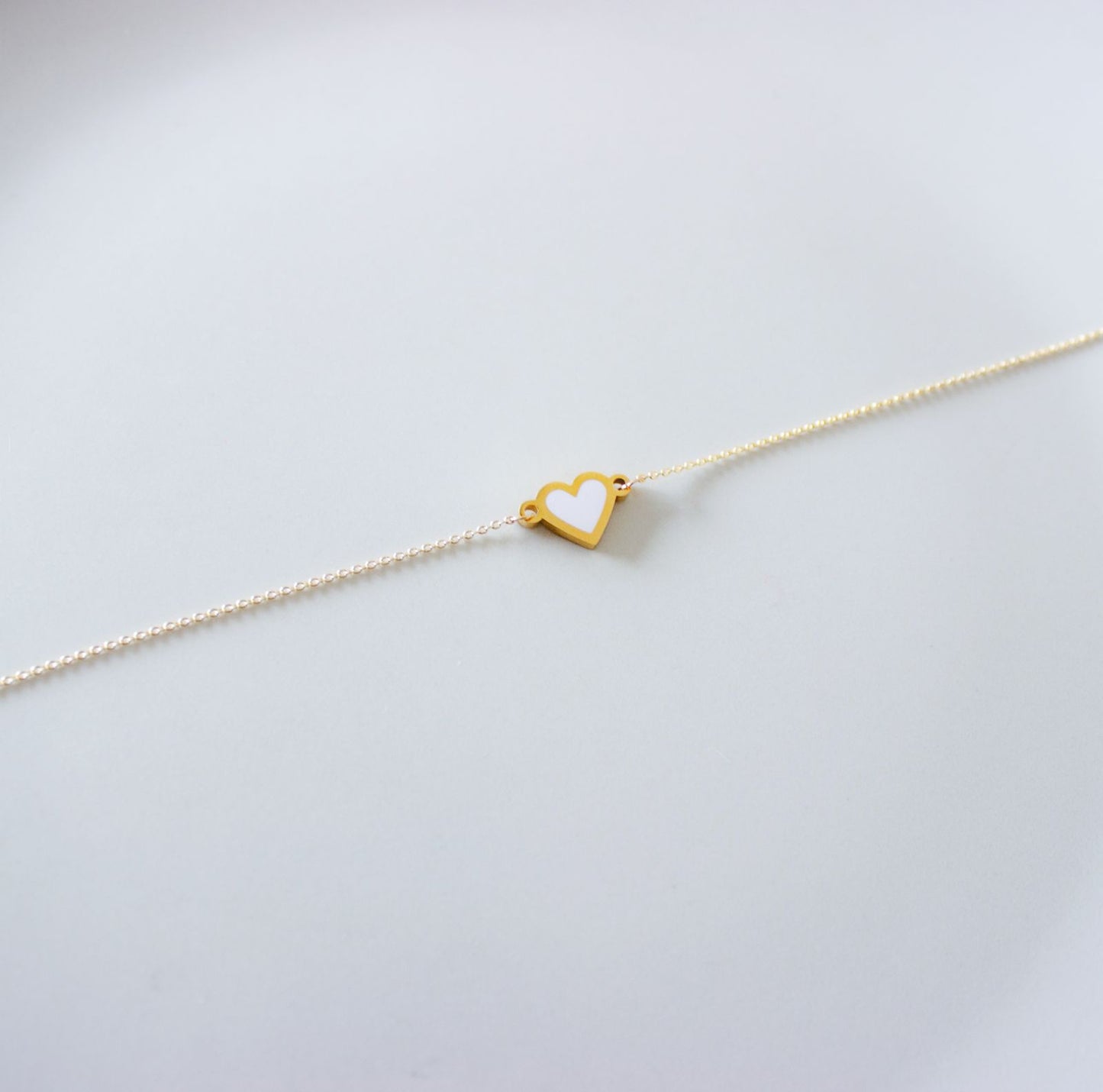 Enamel Heart Necklace