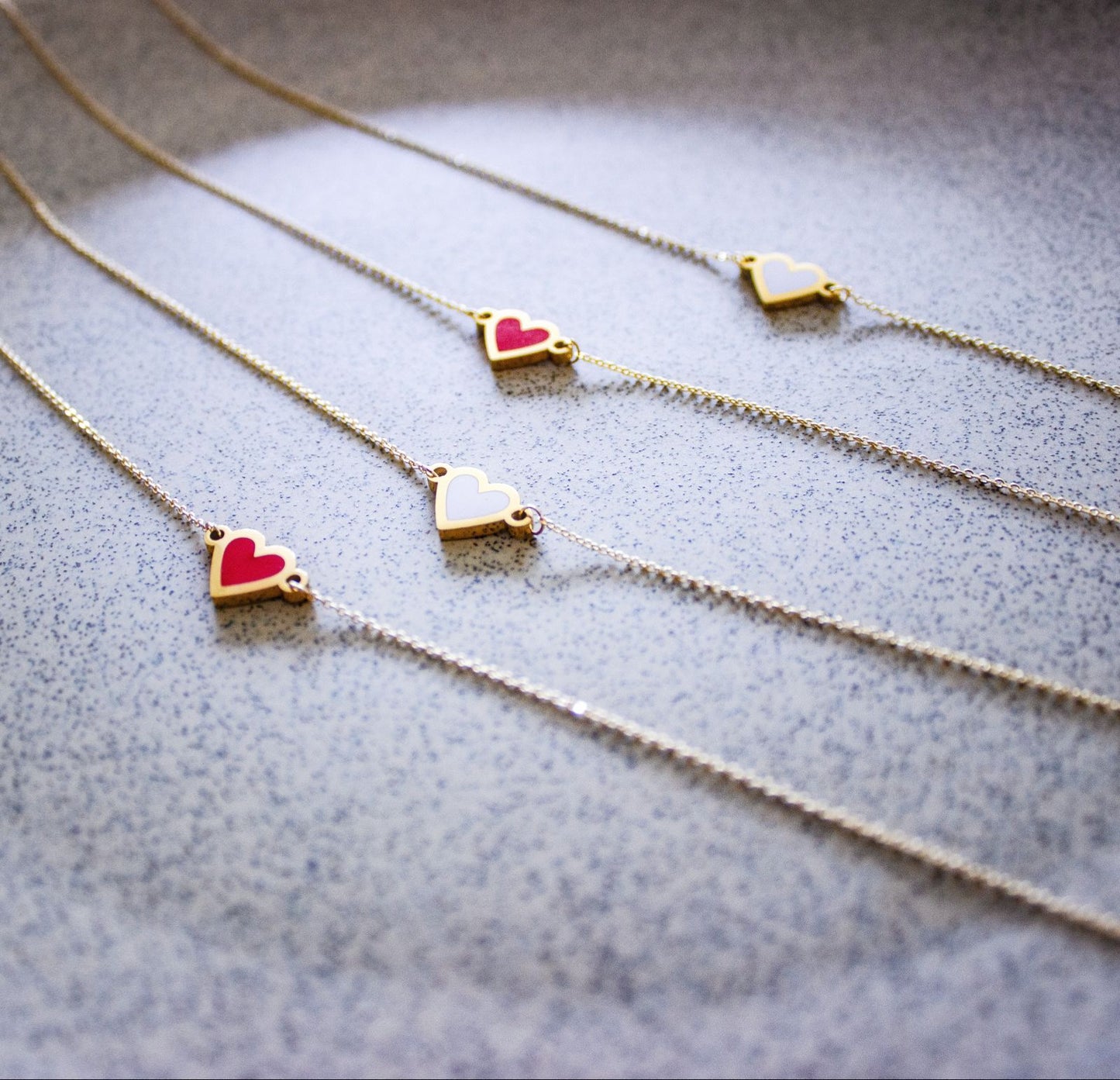 Enamel Heart Necklace