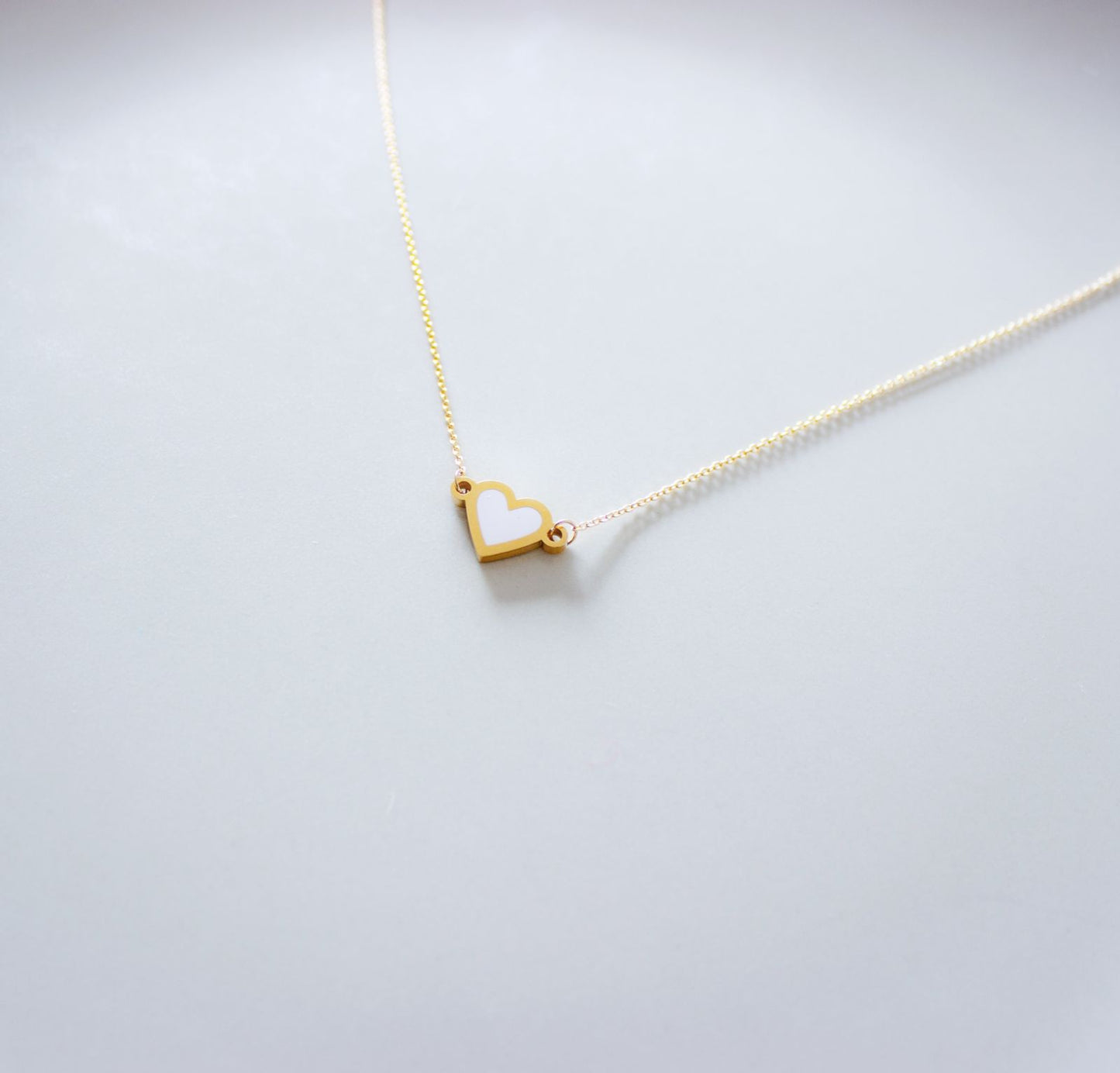 Enamel Heart Necklace