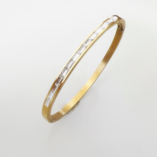 Crystal Embellished Bangle Bracelet