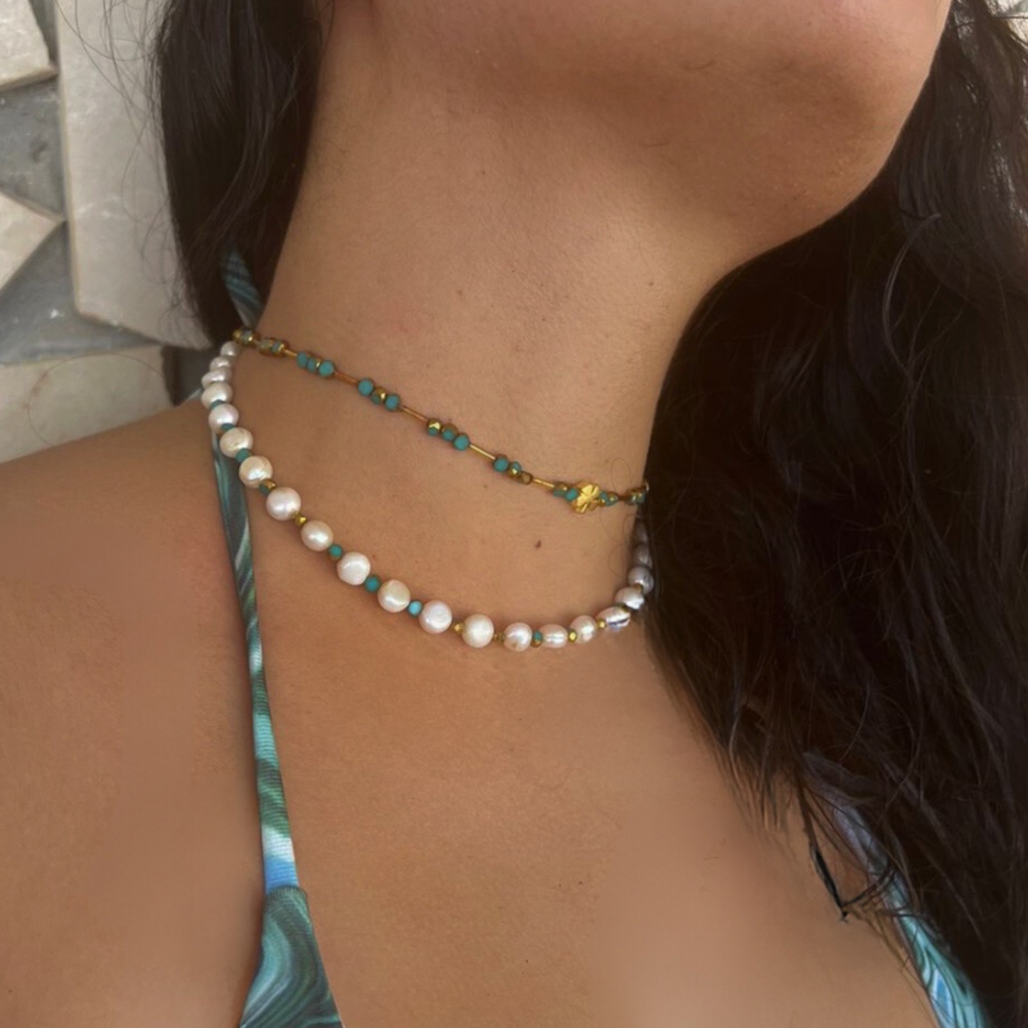 Lucky Charm Embellished Gold-plated Necklace