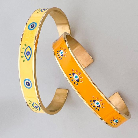 Evil Eye Colored Bangle