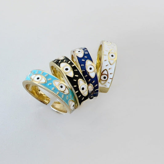 Evil Eye Colored Ring