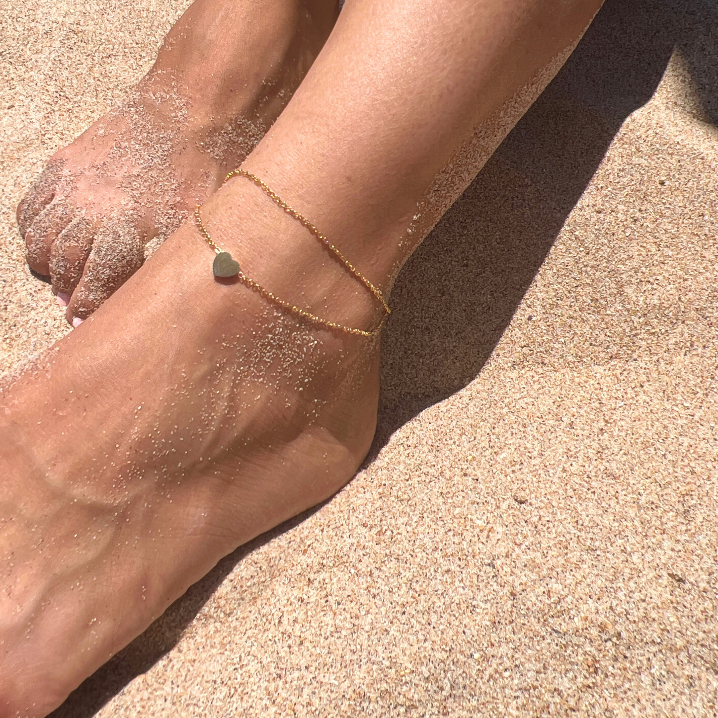 Heart Charm Anklet