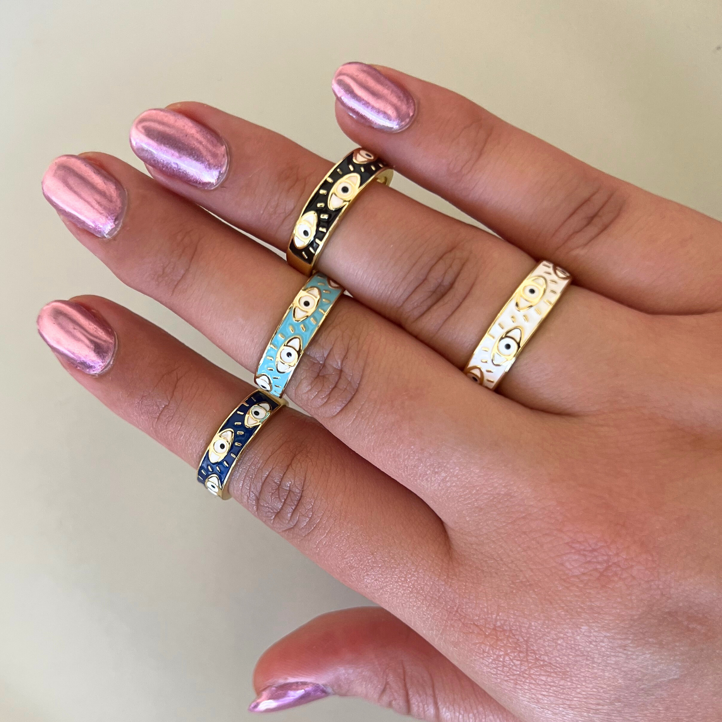 Evil Eye Colored Ring