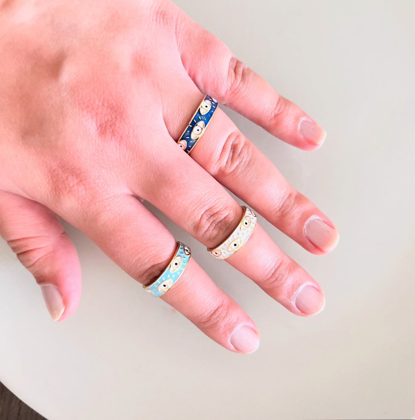 Evil Eye Colored Ring